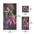 thumbnail image 3 of BZSMCE 3piece Bath Towel Sets Hand Bath Towels Fashion "luminescent Bee on Vibrant Petals Printed Towel Sets, 3 of 8