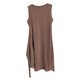 thumbnail image 5 of Vestido corto de manga corta con nudo en la cintura para mujer - Mezcla de lino ligera, corte ajustado para el verano, atuendo informal versátil, tallas S-XL, 5 of 5