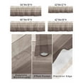 thumbnail image 2 of Curtain Valance for Windows Brown Retro Wood Board Kitchen Valances Rod Pocket Short Curtains,Country Farmhouse Khaki Gradient Window Treatment Panel for Living Room Bathroom Bedroom 42x12in, 2 of 8