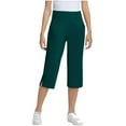 thumbnail image 2 of ZACPNCV Girls Capris Leggings Cotton Cropped Leggings School Uniform Pants for Girls Green 7-8 Years, 2 of 7