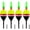 2in - 4pcs, variant on 4PCS Lighted Slip Bobbers Fishing Floats Glow in the Dark Spring Bobber for Crappie Walleyes Fishing