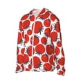 thumbnail image 2 of Fotbe Hand Drawn Tomatoes Men's Women's UPF 50+ Sun Protection Jacket Hooded Cooling Shirt with Pockets Hiking Outdoor Performance-Large, 2 of 8