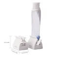 thumbnail image 2 of 3pcs-White Large Rolling Tube Toothpaste Squeezer Toothpaste Seat Holder Stand for Bathroom Accessories （7.1 x 4.1 x 5CM）, 2 of 6