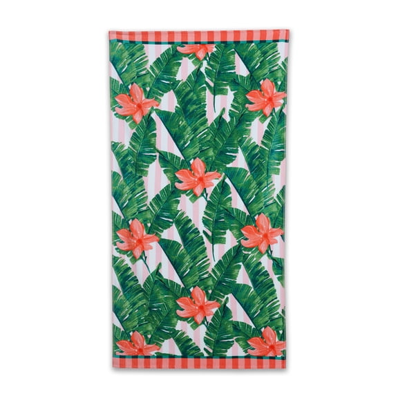 Palm Springs Oversized Soft Cotton Beach Towel, 34 x 64 inches
