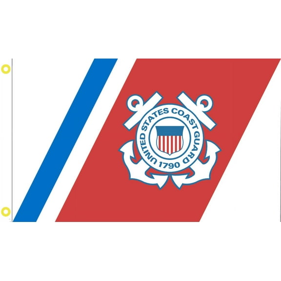 12x18 U.S. Coast Guard Maritime Ensign Boat Flag Banner Grommets UV Protected