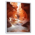 thumbnail image 2 of Designart "Canyon Mirage Beige Orange art painting" Landscape & Nature Floater Framed Canvas Print, 2 of 7