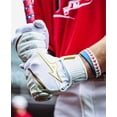 thumbnail image 3 of Guante de béisbol Mizuno MVP para adulto, blanco y dorado, tamaño mediano, 3 of 4