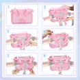 thumbnail image 4 of Cesta de bicicleta para niños GRAOSO rosa impermeable con correa, 4 of 7