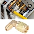 thumbnail image 2 of R410 Male Thread 1/4 to Female Thread 5/16 90° Adapter Connector Cooler Air-Conditioner Accessory, 2 of 11
