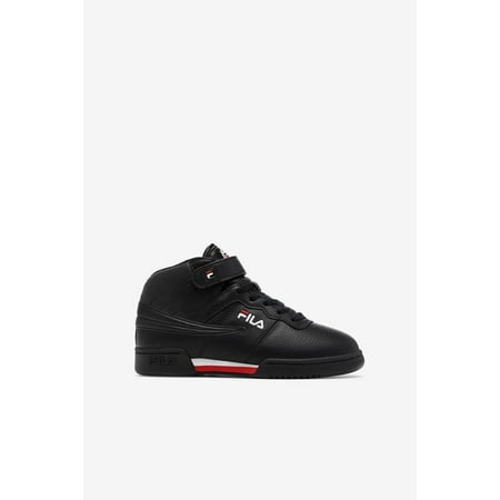 FILA Unisex Kids F-13 High Top Sneaker Black/White/Red - 3VF80117-970 BLK/WHT/FRED