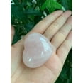thumbnail image 4 of Rose Quartz Gemstone Hearts, Polished Rose Quartz Puffy Hearts, Rose Quartz Palm Stone, Rose Quartz Heart (1 Heart), 4 of 9
