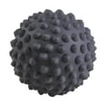 thumbnail image 1 of Pelota de masaje con púas, pelota de masaje muscular, pelota de masaje de espalda, pelota de portátil, pelota para fascitis para entrenamiento, negro, 1 of 9