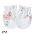 thumbnail image 5 of TELOLY 8 Pairs Baby Mittens,Cotton Baby Mittens Newborn,Mittens for Newborn Baby Boy for 0-1 Years, 5 of 6