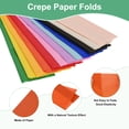 thumbnail image 2 of 10-Pack Crepe Paper, 3.3ft x 20 Inch /100 x 50cm Soft Wide Crepe Paper Streamer Sheet, Decorative Craft Streamer [Orange], 2 of 7