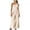 Beige*women beach jumpsuit, variant on Dazajoo Womens Oversized Cotton Linen Jumpsuit 2024 Casual Summer Loose One Piece Off Shoulder Elastic Waist Wide Leg Long Romper with Pockets for Women Dressy Trendy Solid Color Rompers,White,XXXL