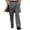 Grey, variant on DGMIOCS Men's Classic Straight Leg Dress Pants Business Casual Comfortable Flat Front Trousers Versatile Daily Attire Brown XL