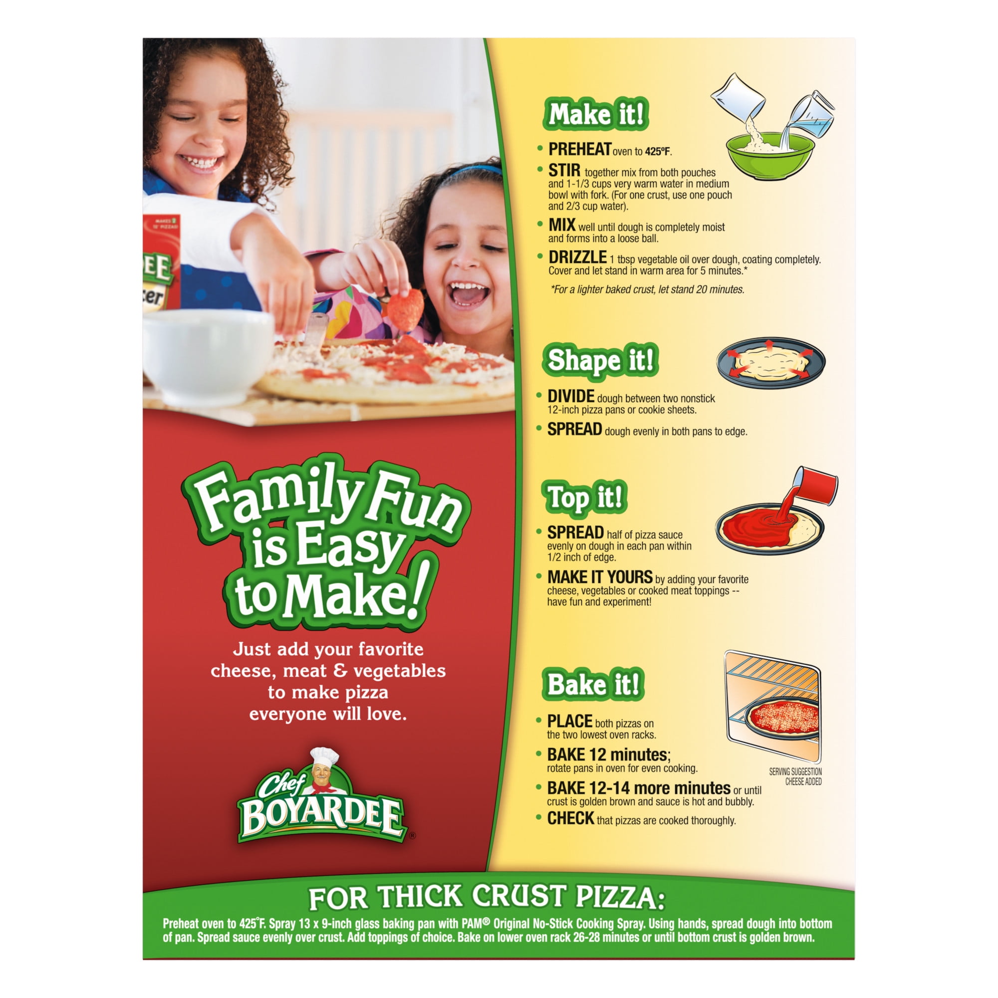 Chef Boyardee Pepperoni Pizza Maker, Crust Mix and Pizza Sauce Meal Kit, 31.85 oz.