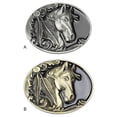 thumbnail image 3 of Toystoory Hebilla de caballo única para hombres cinturón Vintage y hebilla de cinturón de cabeza de caballo occidental de aleación Retro Tela de costura y artesanía bronce, 3 of 6