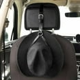 thumbnail image 3 of Organizador universal para sombreros de vaquero y accesorios de automoción ajustables Negro, 3 of 9