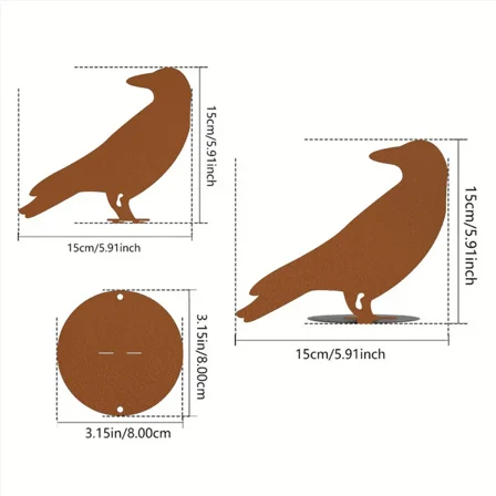 1pc Raven Garden Stake Stylish Yard Art Piece Enhance Your Garden Ideal for Halloween and Garden Decoration