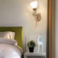 thumbnail image 4 of Flower Creative Indoor Wall Light E27 Lamp Holder Modern Art Deco Wall Light, Golden Simple Style Wall Lamp for Living Room Bedroom Corridor (A), 4 of 5