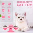 thumbnail image 3 of Windmill Cat Toy, Turntable, Cat Toy, Suction Cup, Rotating Interactive Toy, Cat Hair Brush, Turntable, Massage, Scratch, Tickle Toy., 3 of 5