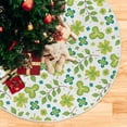 thumbnail image 5 of GZHJMY Lucky Clover Christmas Tree Skirt 36", St. Patrick's Day Tree Skirt Double Layers Polyester Easter Tree Skirt for St. Patrick's Day Holiday Party Decoration, 5 of 6