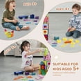 thumbnail image 4 of VEVOR Magnetic Tiles Magnetic Building Toy 121 PCS Magnet Blocks for Kids 3D Set, 4 of 9