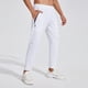 thumbnail image 3 of Pantalones de hombre de longitud completa, de color liso, rectos, de alta elasticidad, para exteriores, correr, baloncesto, fitness, secado rápido, de poliéster., 3 of 4
