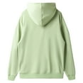 thumbnail image 3 of Mohiass Women 2025 Fall Y2K Fleece Hoodies Oversized Long Sleeve Sweatshirts Comfy Casual Basic Pullover Tops Light Green S, 3 of 3