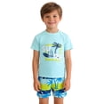 thumbnail image 5 of MuXiKeJi Clothes Boy Swim Set Graphic Print Swimwear Set Boys 2 Piece Swimsuit Water Park Toddler Boy Bathing Suits, 5 of 7