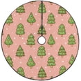 thumbnail image 1 of FMSHPON Christmas Tree Seamless Pattern Xmas Christmas Tree Skirt Stand Mat for Holiday Party Decoration Indoor Outdoor 36 inches, 1 of 3