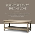 thumbnail image 7 of Maven Lane Pullman Traditional Rectangular Wooden Coffee Table, Antiqued Grey, 7 of 7