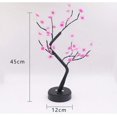 thumbnail image 3 of Tabletop Bonsai Tree Light with 72 LED Lights, USB/Battery Touch Switch Fairy Light with Flower Leaves, Artificial Lighted Tree Lamp for Living Room Home Decor (Rose Flower), 3 of 8