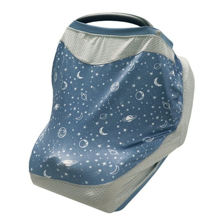 UPC: 0769662033244 | Boppy 4 and More Multi-use Cover Blue Starry Sky Quick-dry UPF 50+ Knit and Breathable Mesh Versatile Cover for Infant Car Seats Nursing Infant Strollers Shopping Carts Highchairs and More
