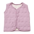 thumbnail image 2 of LYHao Insulated Warm Vest For Kids With Trim Detailing Cozy Layering Piece For Girls And Boys Toddler Sleeveless Jacket Girls Jacket Coat,Sizes 6-7 Years, 2 of 7