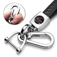 thumbnail image 2 of iPick Image for GMC in Red Real Black Carbon Fiber Strap Chrome Finish Hook Key Chain, Official Licensed, 2 of 6