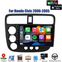 Car Stereo Radio for Honda Civic 2000-2005, 9"" Touchscreen Android 13 Support Carplay Android Auto Navigation Bluetooth Steering Wheel Control 2 32G,Black