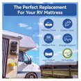 RV Mattress Short Queen 8 Inch Memory Foam Mattress, Green Tea/Gel