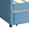 thumbnail image 7 of Triple Tree Daybed Frame Wooden Living Room Bedroom Bed with Slats Support, Blue, 7 of 7