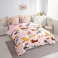 thumbnail image 3 of Feelyou Cartoon Dog Pug Bedding Comforter Set 7pcs, Kawaii Dachshund King Bedding Sets, 3 of 8