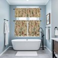 thumbnail image 3 of Rustic Botanical Kitchen Curtains Sets for Windows 36 Inch Length, Vintage Floral Wildflower Rod Pocket Window Treatments Tier Curtains and Valances Set for Bedroom/Bathroom, 3 of 8