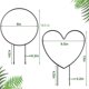 thumbnail image 2 of Soporte para estructura de escalada de abedul para jardinería, varilla de hierro redonda Love, decoración de jardín, planta, arreglo floral, varilla, 2 of 5
