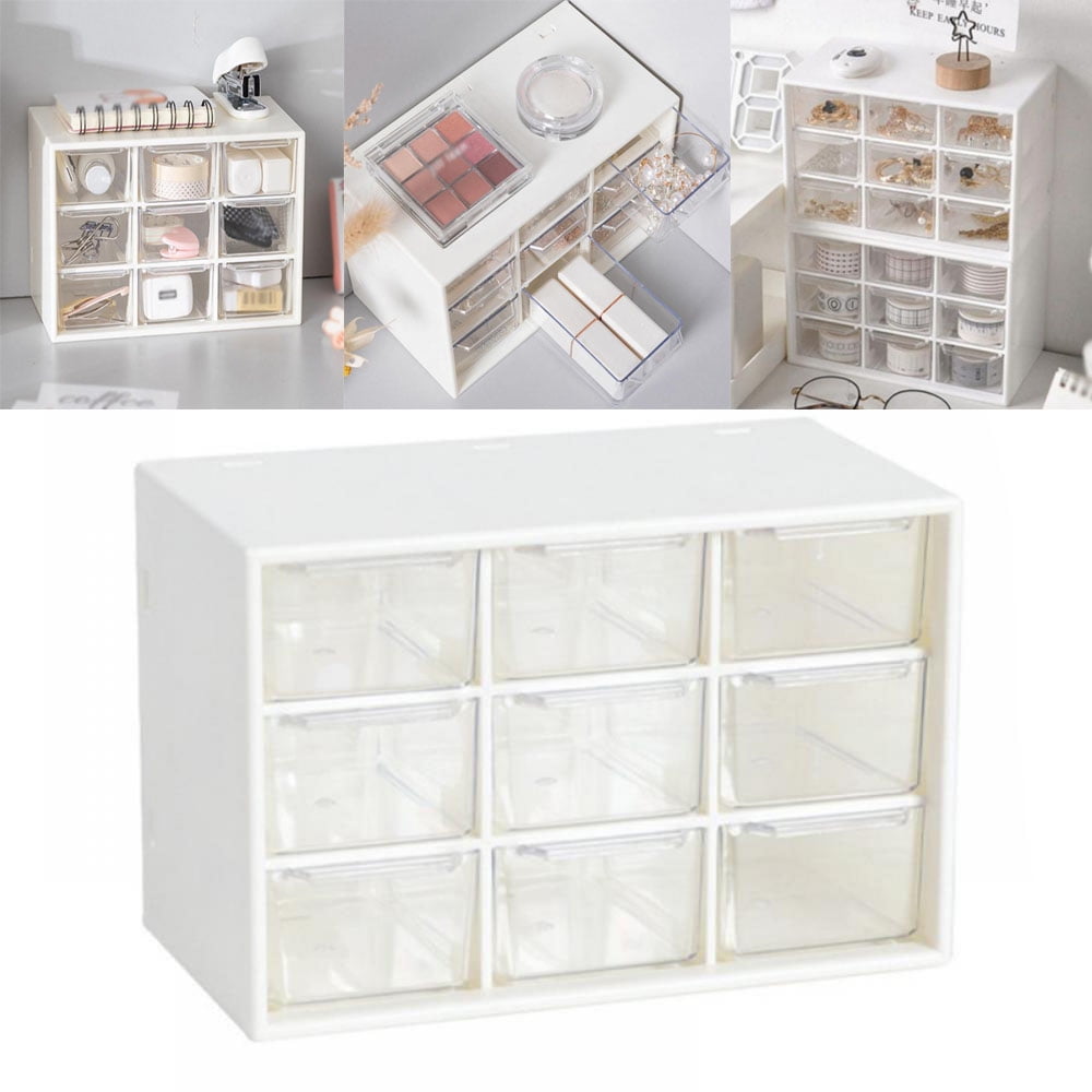  Craft Organizer, 9 Removable Mini Acrylic Plastic