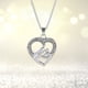 thumbnail image 4 of Collar para mujer, joyería para mujer, collar con colgante de cristal en forma de corazón, joyería para el Día de la Madre, collar para mamá, 4 of 4