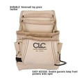 thumbnail image 2 of CLC Custom Leathercraft 179354 Carpenter's Nail and Tool Bag Reversed Top Grain, 10 Pocket, 2 of 3