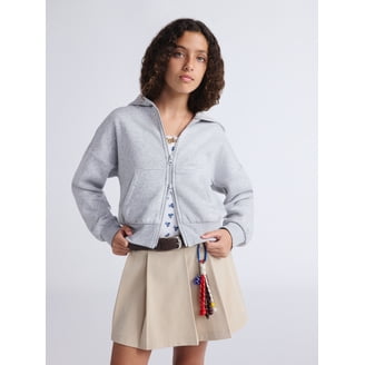 Weekend Academy Girls Fleece Quarter Zip Sweatshirt, Sizes 4-18