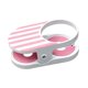 thumbnail image 2 of Soporte para tazas y botellas de plástico reforzado con clip para colgar en el escritorio. Rosa, 2 of 9