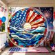 thumbnail image 5 of Acrylic Puzzle Pendant Sunshade Window Hanging Plates, 5 of 5