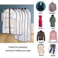 thumbnail image 5 of Garment Bag Long, 6 Pieces Of High-quality Garment Bags, Transparent, 5 of 5